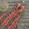 Mayo Cadılar Bayramı Tek Parça Mayo 2024 Seksi Mayo Kadın Mayo Fırıltı Omuz Bankası Takım Plaj Giyim Monokini Yüzmek