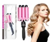 LCD Digital Display Hair Curler Curling Iron Machine 360 ​​grader Rotatable 110V till 240V Pro Automatiska Curls US UK AU EU Version Air3252005