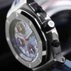 AP Timepiece Orologi Orologio alla moda 26238ST Meccanico automatico Diametro 42 mm Quadrante circolare blu con funzione Fly Back/Reverse Jump Singolo metro