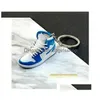 Keychains & Lanyards Designer 83 Styles 3D Basketball Shoes Keychain Stereoscopic Sneakers Keychains For Women Bag Pendant Mini Sport Dhmtd