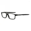 Montature per occhiali da sole 55-19-140 Ottica Tr90 Scatola quadrata Antiscivolo Occhiali sportivi Montatura per occhiali da vista per uomo e donna