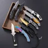Couteaux lourds de dureté en acier inoxydable, outils d'auto-défense à vendre, meilleur couteau EDC Portable 136901