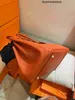 Sac en peau de vache personnalisé Hac 50cm Style Handswen Handmade Top Quality Hac 40cm Handmade Véritable Cuir Version personnalisée grande taille orange pour homme et entièrement possible