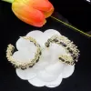 Designer smycken EaringFashion Stud örhängen Kvinna Designer Earring Multi Colors C Letter Jewelry Women Diamond Wedding Presents Smycken