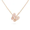Роскошное ожерелье-бабочка, дизайнерское женское золотое ожерелье, женские украшения из нержавеющей стали, платина, женский подарок на вечеринку