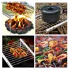 BBQ Grills Portable Barbecue Rack Cooking Rostfritt stål Barbecue Rack Foldning Mini Barbecue Rack Home Park Picnic Outdoor Barbecue Accessories Q240305