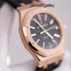 Montre Movement Watches AP 시계 EPIC Royal Oak Series 15400oR Mens 시계 로즈 골드 자동 기계식 스위스 유명한 시계 럭셔리 스포츠 시계 직경 41mm