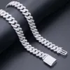 Custom Made 10k 14k 18k Solid Gold Moissanite Iced Out Cuban Chain Necklace