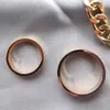 Originale 1to1 Cartres Classico LOVE Anello V Placcato in oro 18K Luce di lusso Alta edizione Stretto Largo Diamante singolo Tre uomini e donne MUI7