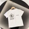 T-shirts lyxdesigner Baby Boys Girls Tshirts Summer Kids Clothing mode Kort ärm barn Kläder T-shirts Letter B Ptinted Tees Nice 240306