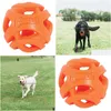 Köpek oyuncakları Nefes Sağlama topu top Pet Puppy Chew Toy Saf Doğal Nontoksik Kauçuk Dış Mekan Oyun Küçük Büyük Komik Top Homefavavor DHQ7X