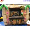 wholesale 4x3x3.5mH (13.2x10x11.5ft) wholesale free ship to door outdoor activities outdoor portable western inflatable tiki bar party air inflated pub tent for sale