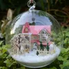 Arkitektur/DIY House DIY Glass Ball Doll House Model Building Kit TROE MINI HANDMADE MINIATURE DOCHOUSHY Födelsedagspresent -Lolita Dream Homes