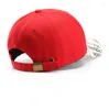 Bollmössor Vintage Alfabetet broderi Cap Washed Cotton Baseball Par Elastic Justerbar Buckle Truck Driver Outdoor Visor