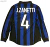 Maillots de football Rétro classique Inter KIDS maillots de football J.ZANETTI SNEIJDER MILITO Eto MATERAZZI STANKOVIC MAICON CAMBIASSO Garçons filles ensembles chemise de footballH240306