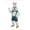Desempenho coelho mascote trajes de alta qualidade personagem dos desenhos animados terno terno carnaval adultos tamanho halloween festa de natal festa de carnaval