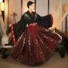 Chinese Traditional Hanfu Costume Woman Ancient Han Dynasty Dress Oriental Princess Lady Elegance Tang Dance Wear 240320