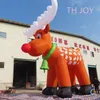 Livraison aérienne gratuite à porte activités de plein air 8 m 26 pieds géant gonflable renne de Noël conducteur de traîneau du père Noël cerf grand ballon de cerf gonflable de Noël à vendre