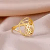 Cluster Rings Dreamtimes Sigil från Lucifer Rostfritt stål Finger Church Luciferian Occult Devil Seal Amulet Jewelry for Women Men