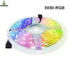 5050 RGB LED Strip Light DC12V 30ledm 60ledm Tape -Tape Lamp مقاومة للماء غير مقاومة للماء 5M RGBWWW8710933