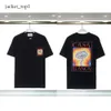 Casablanc Men's T-shirts Men's T Brand Designer Tees Rainbow Mushroom Letter Print Short Sleeve Tops Cotton Loose Men Casa Blanca Shirt Women Shirt Casa 6284