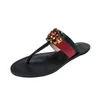 Verão de luxo g sandálias designer feminino flip flops chinelos moda couro macio slides corrente metal senhoras sapatos casuais mula