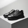 Dress Shoes Men's Casual Cowhide Laces Soft Leather Sneakers Driving Work Wear