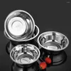 Dinnerware Sets 4 Pcs Stainless Steel Soup Bowl Buffet Foods Holder Vegetable Basin Kitchen Mixing Bowls Pan For Dish Tray Server Household
