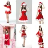 Kleid Weihnachtskleid Mädchen Hasenrock Sexy Frauen Cosplay Weihnachtstanzkostüme Niedliche Weihnachtsmannkostüme Bühnenshowkleid