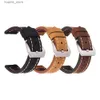 Bracelets de montre Vintage bandes de cuir véritable ceinture 20mm 22mm 24mm femmes hommes bracelet en peau de vache accessoires de sangle L240307