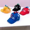 Berretti da ballo Bambini Neonati maschi Ragazze Dinosauro Berretto ricamato Moda Estate Ombra con visiera Protezione solare per esterni Cappelli da sole Unisex Gorro 2024