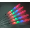 Bomboniera Nuovo 28X1.75Cm Colorf Party Led Light Stick Flash Glow Cotton Candy Lampeggiante Cono Per Concerti vocali Feste notturne Drop Del Dhrli