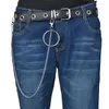 Porte-clés Porte-clés Punk Pantalon Femme Homme Jeans Anneau Chaînes Multicouches HipHop Street Pantalon