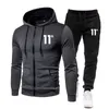 Modello a 11 cifre Completi sportivi da uomo Felpe con cappuccio Pantaloni da corsa Tute in 2 pezzi Felpe casual Tuta Abbigliamento sportivo a pois 240226