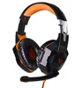 Nyaste G2000 headset overear game hörlurar spel headset hörlurar huvudband med mic stereo bas LED -ljus för pc -spel snabb SHI9349353