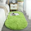 Oval Soft Silkly Plush Carpet Modern Home Decor Living Room Sofa Coffee Table Floor Rug Girl Bedroom Foot Mat Balcony Cushion 240223