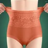 Calcinha feminina grossa de pelúcia mulheres cuecas inverno quente roupa interior proteção útero cintura alta barriga controle elástico macio senhora briefs