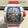 Heyecan verici saat güzel saat rm watch rm011-fm otomatik mekanik saat serisi rm011 platin kronolojik moda gündelik sınırlı sayıda spor