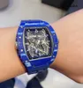 Вневременные часы Необычные часы RM Watch Guide Tourbillon RM022 Blue Ntpt Tourbillon, ограниченная серия из 10 экземпляров