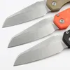 New A2297 MSI Folding Knife D2 Stone Wash Tanto Point Blade CNC GFN Handle Outdoor Camping Hiking Ball Bearing Fast Open Folder Knives