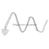 Collane con ciondolo Ti amiamo Collana mamma Best Ever Pendenti a forma di cuore in vetro Catene Sier per le donne Mama Festa della mamma Gioielli di moda Dh9Ow