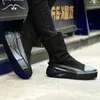 Stiefel Männer 6 cm Höhe Zunehmende Plattform Zurück Reißverschluss Leder Schuhe Männlich Mischfarben Y3 High Top Schwarz Weiß männer