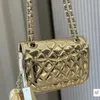 Womens Designer shoulder Bag crossbody bag mirror paint gold flap Genuine Leather Diamond Lattice Quilting Calfskin bags Handbags Designer Wallet