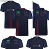 Herrpolos F1 Team Racing T-shirt Formel 1 Driver Polo Shirts T-shirts Motorsport Nya säsongsklädfans toppar Herr Jersey Plus Size Customizable 5Pi6