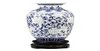 Jingdezhen Ricepattern Porcelana Vaso Chinês Antigo Blueandwhite Bone China Vaso de Cerâmica Decorado 2560268