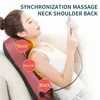 Espalda cintura columna cervical multifuncional cuerpo completo cuello hombro masaje eléctrico cojín hogar amasado shiatsu masajeador 240305