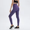 Active Pants 25 "Classic 5.0 Real High Rise Sport Yoga Leggings Gym Wear Women Nylon Y Back Seam Fitness Soild Workout Tights Sexiga kläder