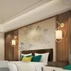 Wall Lamp Chinese Style Designer Light Luxury Bedroom Living Room Study Aisle LED Lamps Indoor