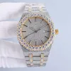 Diamond Watch Men Automatic Mechanical Watch 42 -мм набор с дизайнерской бриллиантовой сталью 904L Sapphire Luxury Women Watch Montre de Luxe