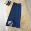 rok Bodycon Zakelijk potlood Blauwe splitrokken A-lijn Wit Ritssluiting Maxi Lang Zwart Jupe Faldas Koreaanse stijl Dames Hoge taille Kleding